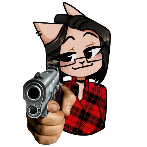 🔫 Стикер «Asteria cat» для Telegram