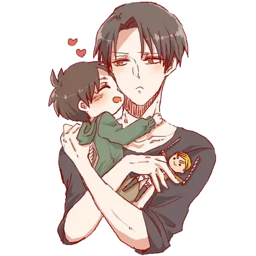💗 Стикер «Eren and Levi» для Telegram