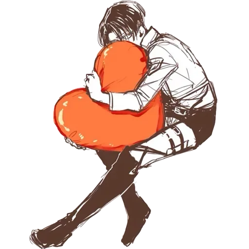 💗 Стикер «Eren and Levi» для Telegram