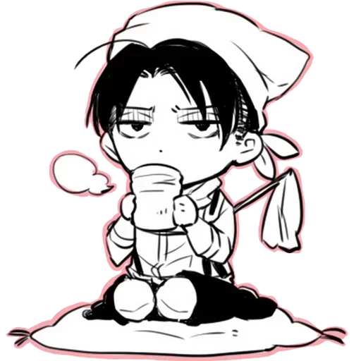 💗 Стикер «Eren and Levi» для Telegram