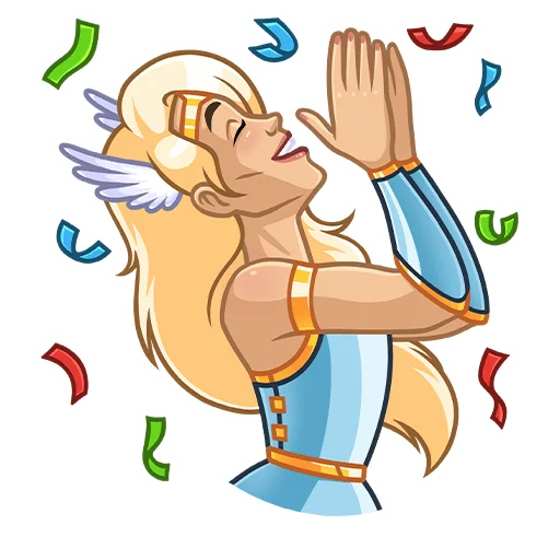 🎊 Стикер «Астра» для Telegram