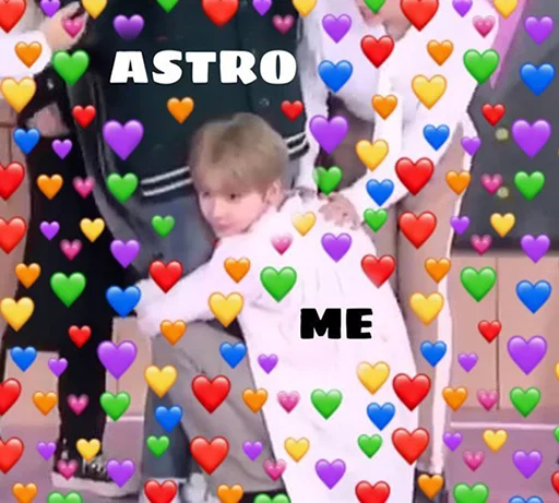 💜 Стикер «ASTRO memes» для Telegram