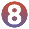 8⃣ Эмодзи «Буквы с градиентом, иконки, знаки зодиака» для Telegram