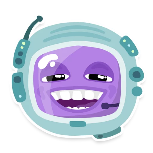😀 Стикер «Космонавты» для Telegram