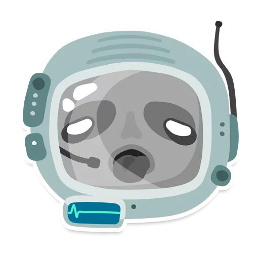 💀 Стикер «Космонавты» для Telegram