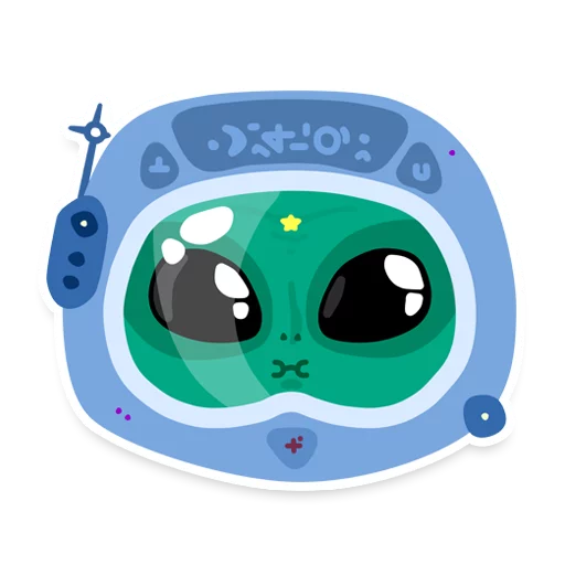 👽 Стикер «Космонавты» для Telegram