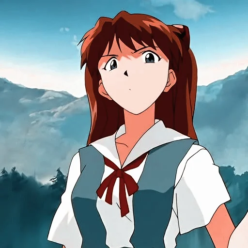 😕 Стикер «Asuka Langley Emotions 2» для Telegram