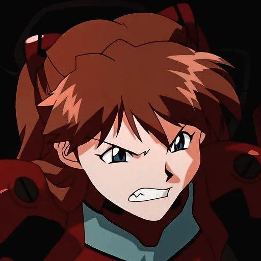 😡 Стикер «Asuka Langley Emotions 2» для Telegram