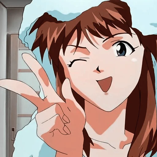 😉 Стикер «Asuka Langley Emotions 2» для Telegram