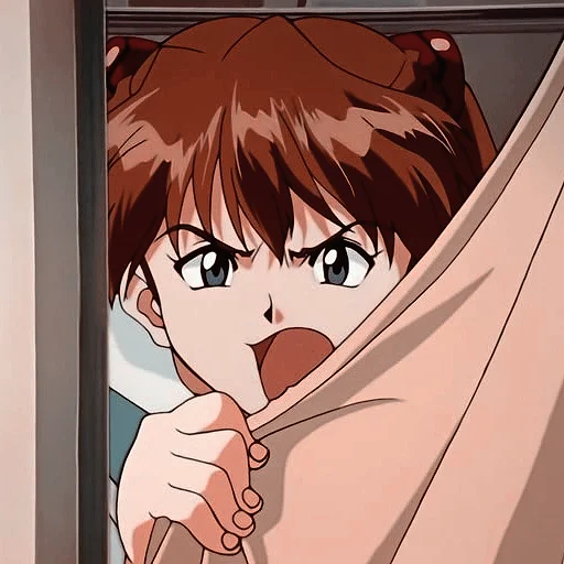 👿 Стикер «Asuka Langley Emotions 2» для Telegram
