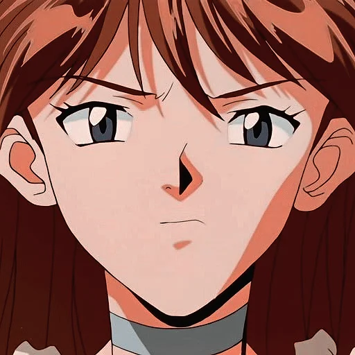 😕 Стикер «Asuka Langley Emotions 2» для Telegram