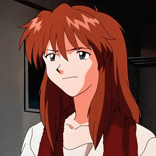 😕 Стикер «Asuka Langley Emotions 2» для Telegram