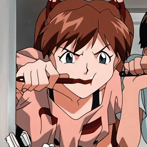 🦷 Стикер «Asuka Langley Emotions 2» для Telegram