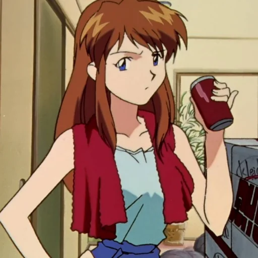 🧃 Стикер «Asuka Soryu Langley» для Telegram
