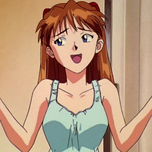 🤷‍♀️ Стикер «Asuka Soryu Langley» для Telegram