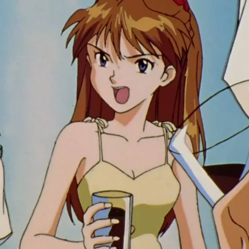 😲 Стикер «Asuka Soryu Langley» для Telegram