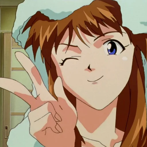✌ Стикер «Asuka Soryu Langley» для Telegram