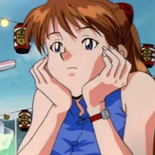 ❤️ Стикер «Asuka Soryu Langley» для Telegram