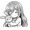 ❤ Эмодзи «Asuna Chan» для Telegram