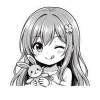 ❤ Эмодзи «Asuna Chan» для Telegram