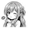 ❤ Эмодзи «Asuna Chan» для Telegram
