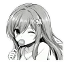 ❤ Эмодзи «Asuna Chan» для Telegram