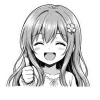 ❤ Эмодзи «Asuna Chan» для Telegram