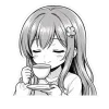 ❤ Эмодзи «Asuna Chan» для Telegram