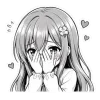 ❤ Эмодзи «Asuna Chan» для Telegram