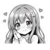 ❤ Эмодзи «Asuna Chan» для Telegram