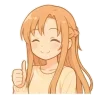 👍 Эмодзи «Asuna SAO» для Telegram