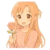 ❤ Эмодзи «Asuna SAO» для Telegram