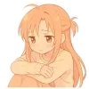 😔 Эмодзи «Asuna SAO» для Telegram