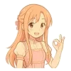 👌 Эмодзи «Asuna SAO» для Telegram