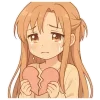 😭 Эмодзи «Asuna SAO» для Telegram
