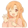😉 Эмодзи «Asuna SAO» для Telegram