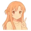 Стикерпак Asuna SAO для Telegram