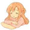 😴 Эмодзи «Asuna SAO» для Telegram