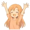 ❤ Эмодзи «Asuna SAO» для Telegram