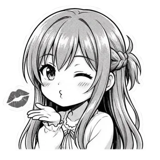 ❤ Стикер «Asuna Chan» для Telegram