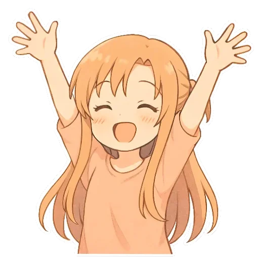 ❤ Стикер «Asuna Yuuki» для Telegram