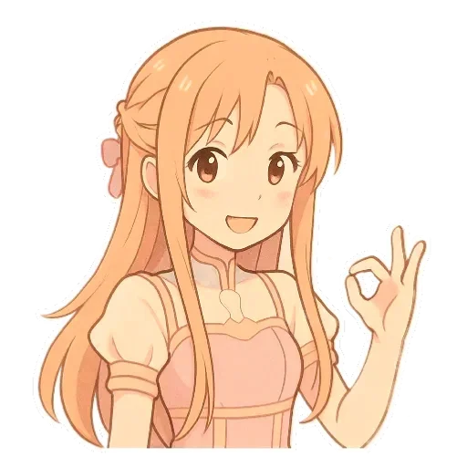 👌 Стикер «Asuna Yuuki» для Telegram