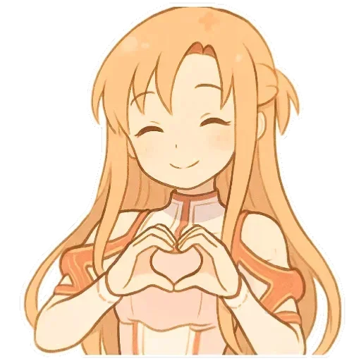 🫶 Стикер «Asuna Yuuki» для Telegram