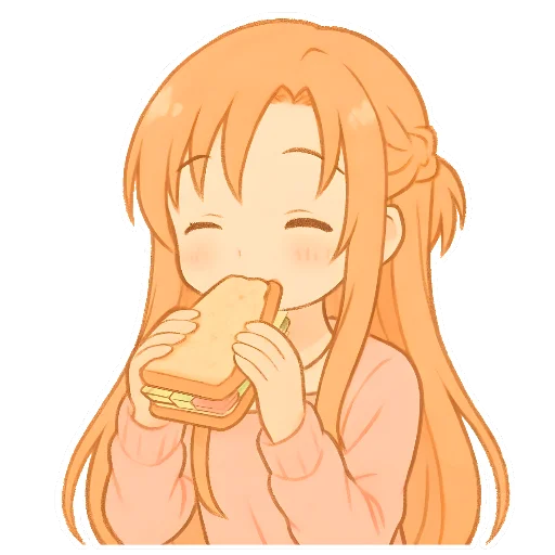 🥪 Стикер «Asuna Yuuki» для Telegram