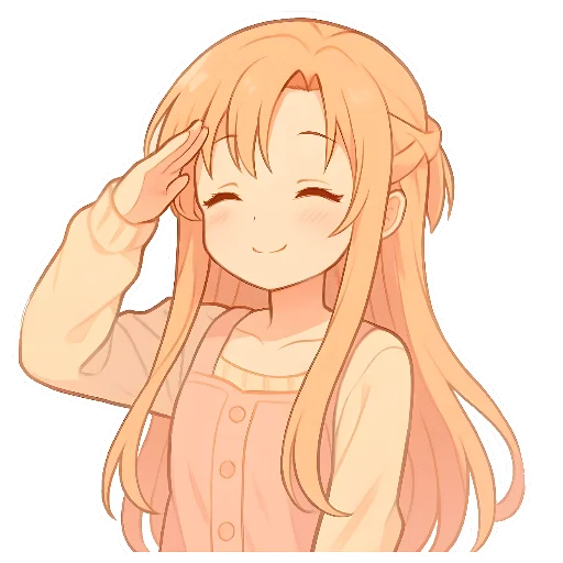 🫡 Стикер «Asuna Yuuki» для Telegram