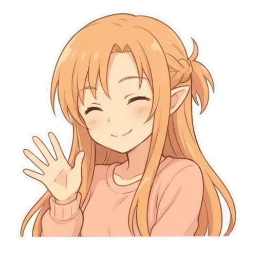 ✋ Стикер «Asuna Yuuki» для Telegram
