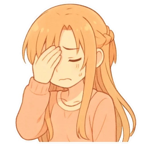 😔 Стикер «Asuna Yuuki» для Telegram