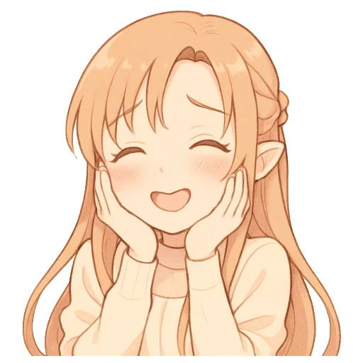 🥰 Стикер «Asuna Yuuki» для Telegram