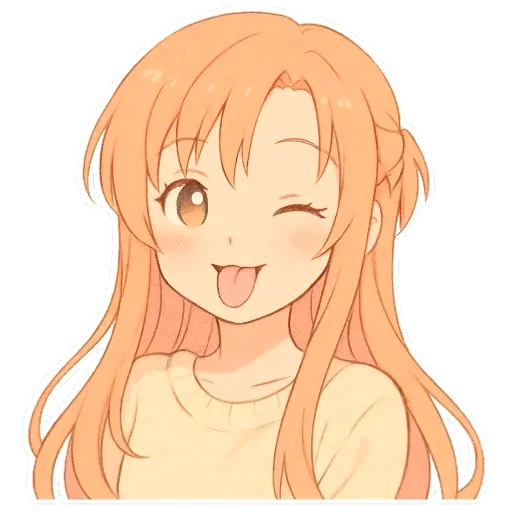 🥲 Стикер «Asuna Yuuki» для Telegram