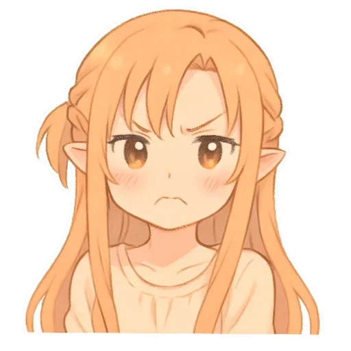 😡 Стикер «Asuna Yuuki» для Telegram